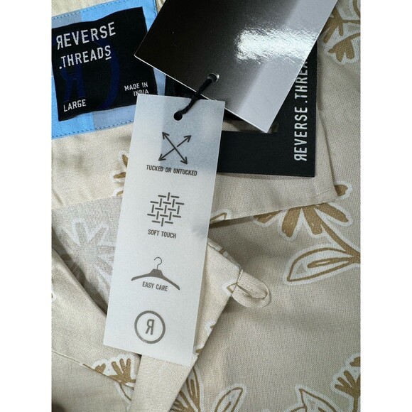 Reverse Threads Mens Button Up Shirt Size Large - Picture 7 of 9